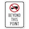 Signmission No Truck No Truck Graphic Beyond This Point Heavy-Gauge Aluminum Rust Proof Parking, A-1824-23562 A-1824-23562 - alternate 1